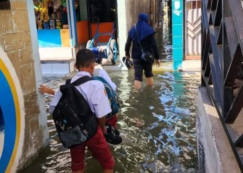 Banjir Rob Menggenangi Pesisir Surabaya, Sekolah Terpengaruh