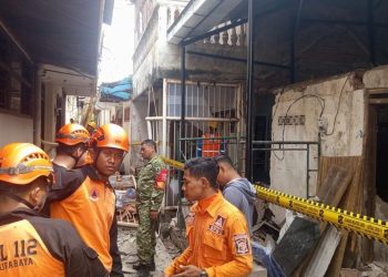Diduga Ledakan Tabung Gas di Surabaya, Belasan Rumah Hancur