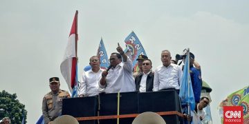Pimpinan DPR dan Kapolri Bertemu dengan Massa Buruh